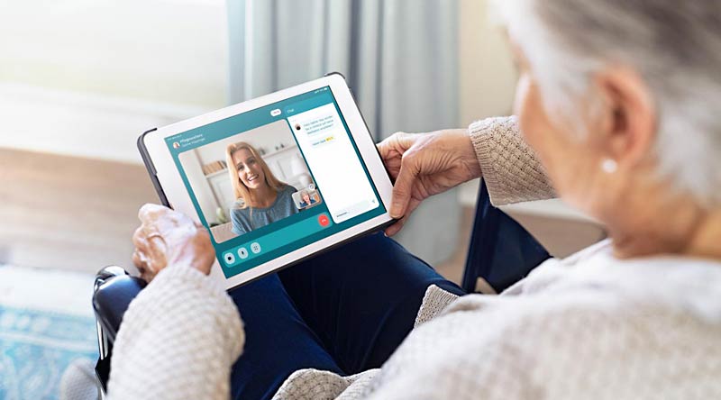 Digitale Pflegeberatung per Video in Wiesbaden durch den Pflegestützpunkt  im mymedAQ-Pflegeportal